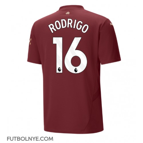 Camiseta Manchester City Rodri Hernandez #16 Tercera Equipación 2024-25 manga corta